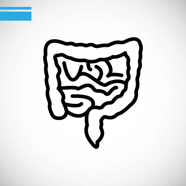 Anatomía intestinos icono — Vector de stock