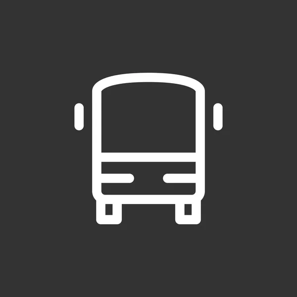 Platte bus Pictogram — Stockvector