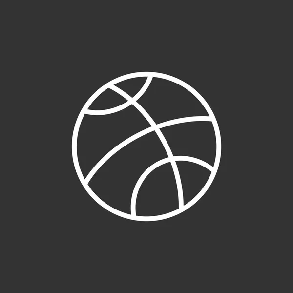 Απλό εικονίδιο μπάσκετ — Διανυσματικό Αρχείο