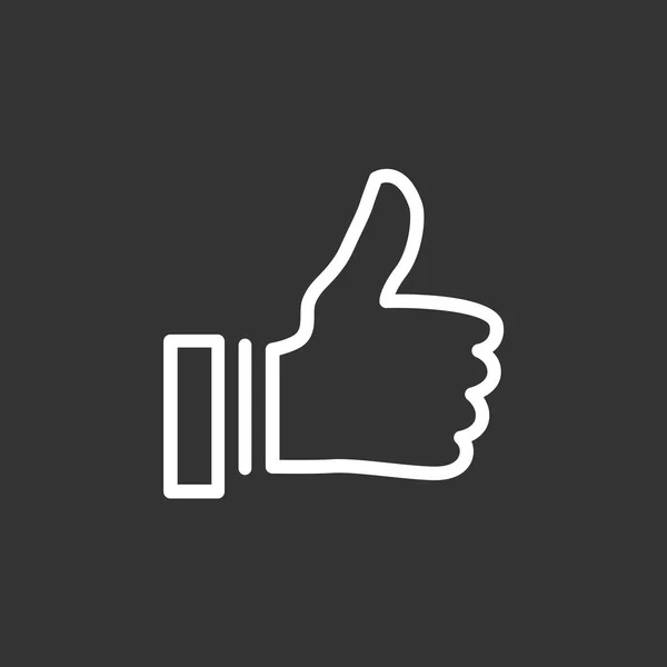 Thumb up  logo — Stock Vector