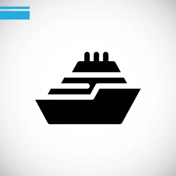 Ship flat icon — Stock Vector