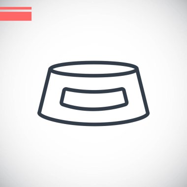 köpek gıda kase basit simgesi