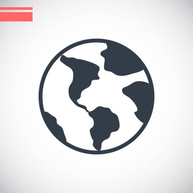 Dünya basit simgesi