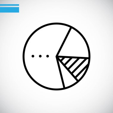 iş grafik düz simgesi