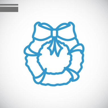 Noel çelenk simgesi