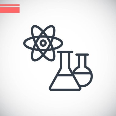 kimyasal düz stil ikonu