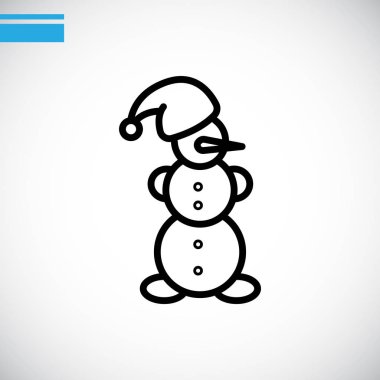 Kardan adam düz simgesi