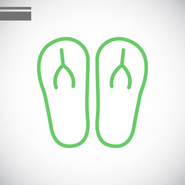 parmak arası terlik düz simgesi