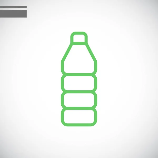 Значок пластиковой бутылки — стоковый вектор