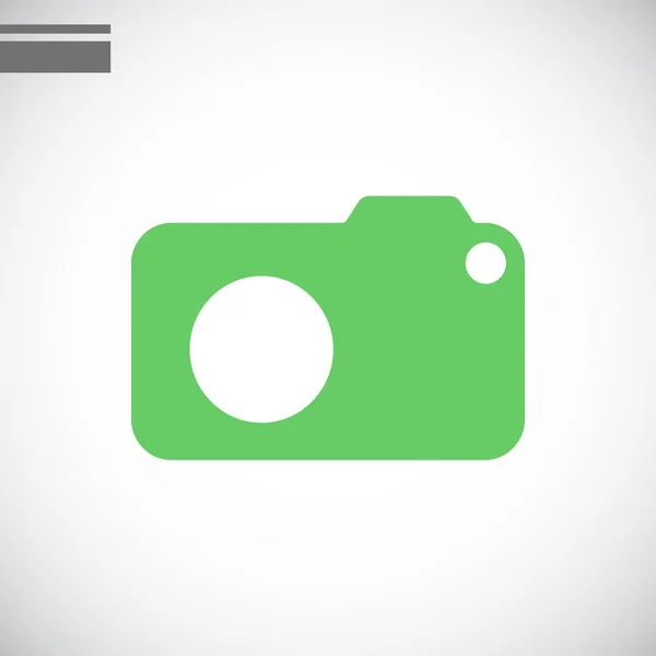 Foto cámara logo — Vector de stock