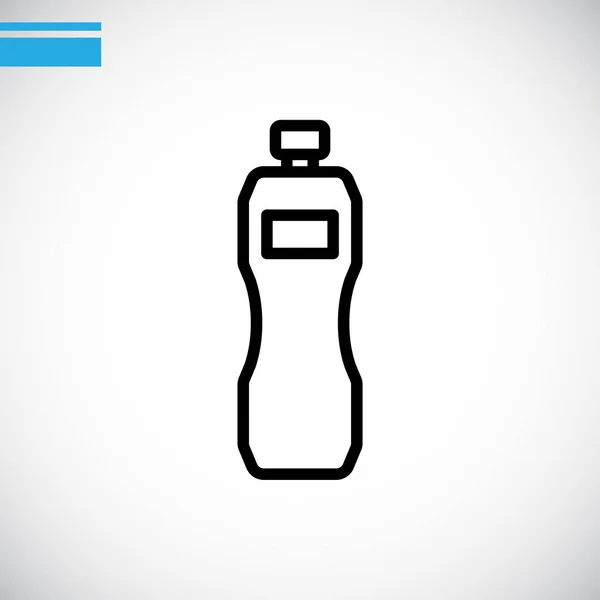 Значок пластиковой бутылки с водой — стоковый вектор