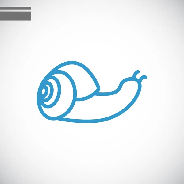 Escargots icône plate — Image vectorielle