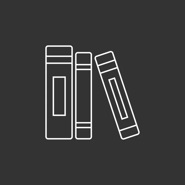 Livros ícone plana — Vetor de Stock