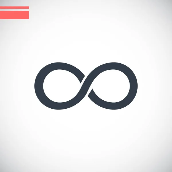 Logo d'entreprise de plat infini — Image vectorielle