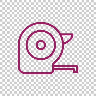 Ölçüm bandı basit simgesi