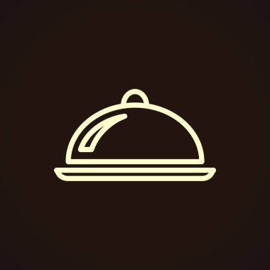 Restoran cloche simgesi