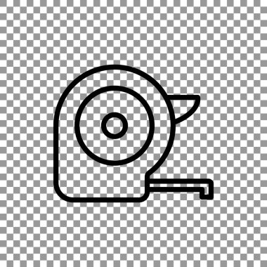 Ölçüm bandı basit simgesi