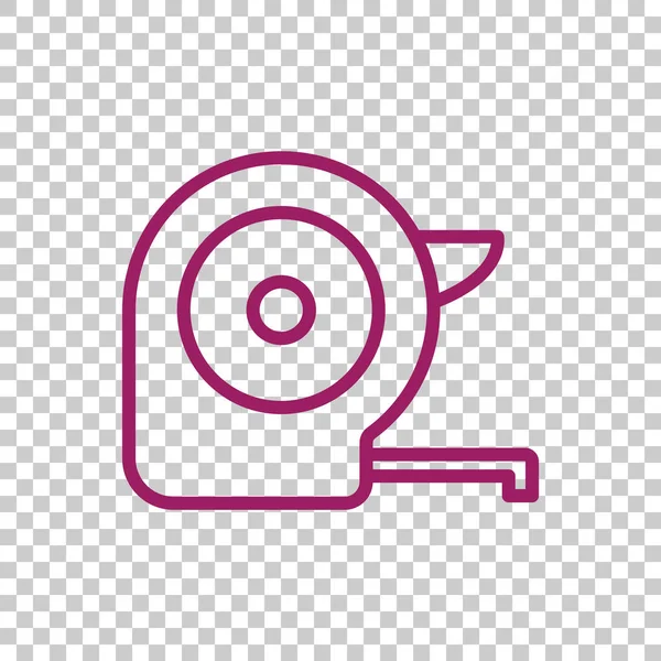 Ölçüm bandı basit simgesi