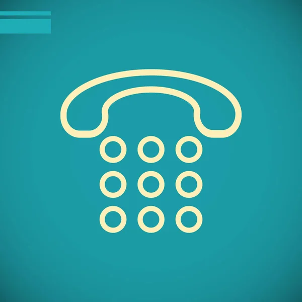 Telefon, arama simgesi — Stok Vektör