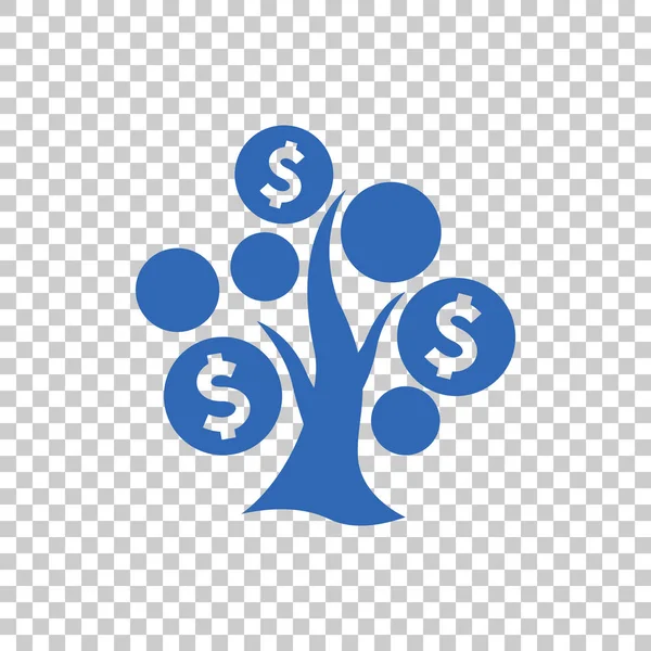 Money tree flat icon — Stock Vector