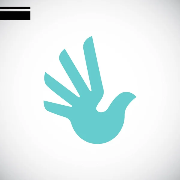 Логотип руки или птицы — стоковый вектор