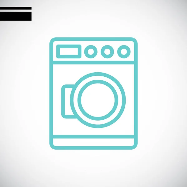Waschmaschine einfaches Symbol — Stockvektor