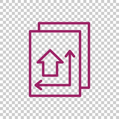 İnşaat planı simgesi