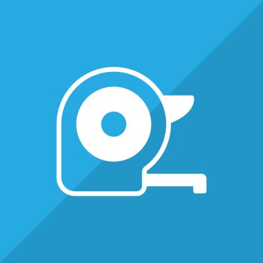 Ölçüm bandı basit simgesi