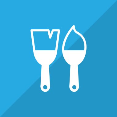 Fırçalar basit simgesi