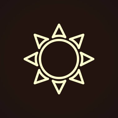 Güneş Düz Simgesi