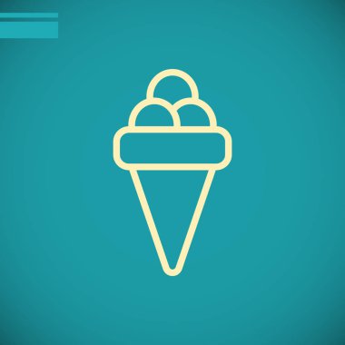 dondurma basit simgesi