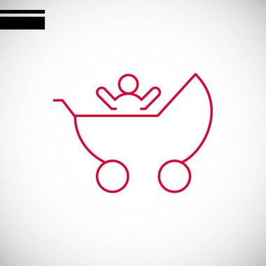 Bebek arabası, bebek arabası simgesi