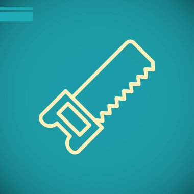 demir testeresi düz simgesi