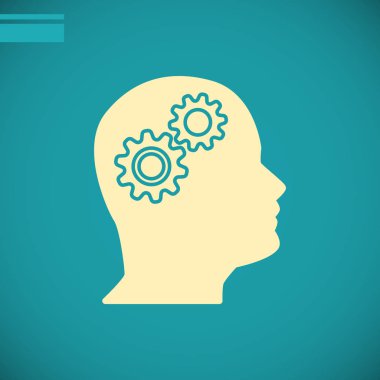 Vites kafa düz simgesi