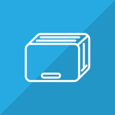 Ekmek kızartma makinesi düz simgesi