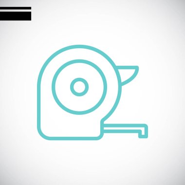 Ölçüm bandı basit simgesi