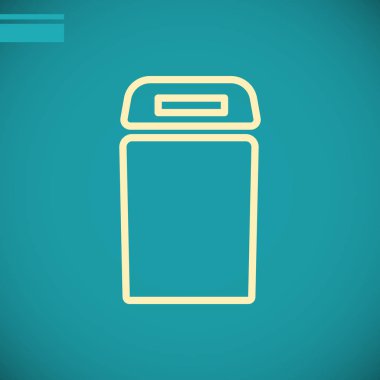 Bulaşık makinesi düz simgesi