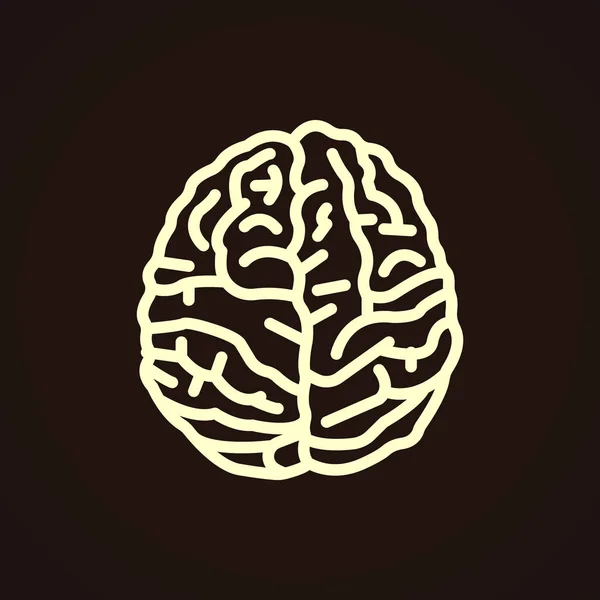 Icône d'anatomie cérébrale — Image vectorielle