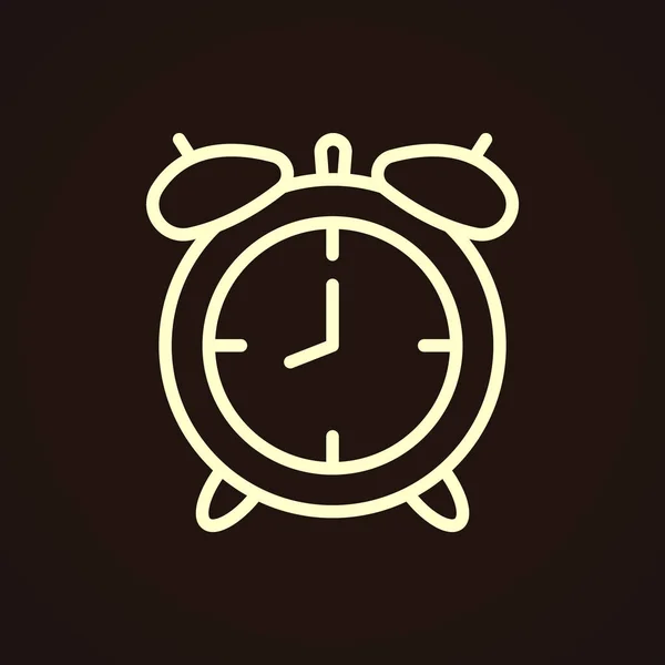 Icono del reloj despertador — Vector de stock