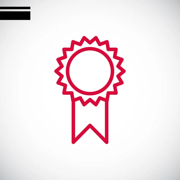 Award medaille pictogram — Stockvector