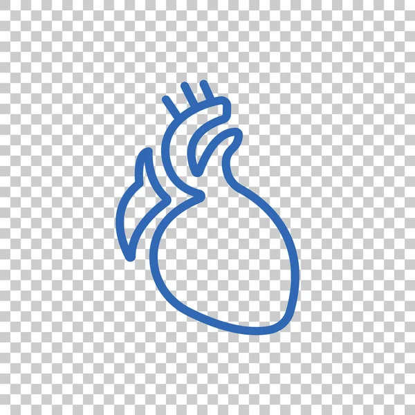 Icoon van hart orgel — Stockvector
