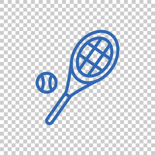 Tennis racket and ball — Stock Vector