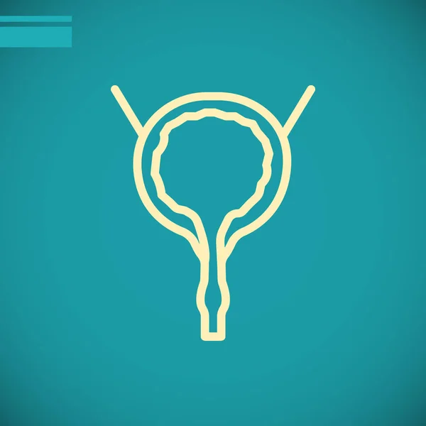 Icône de la vessie urinaire — Image vectorielle