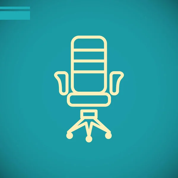 Office armchair  flat icon — Stock Vector