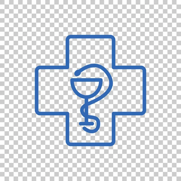 Icône Croix médicale — Image vectorielle
