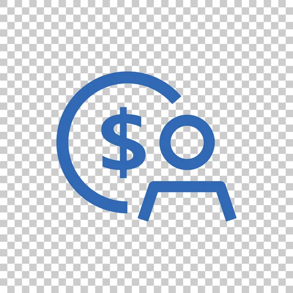 Ikona mzdy zaměstnance — Stockový vektor
