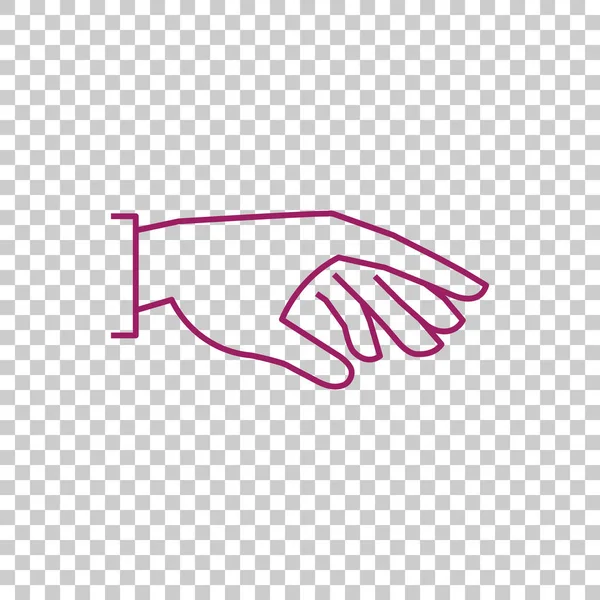 Hand  flat icon — Stock Vector