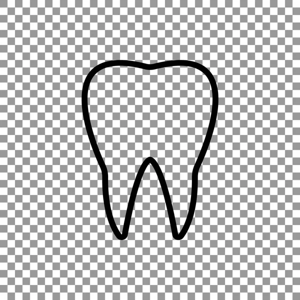 Cartoon tand ikonen — Stock vektor