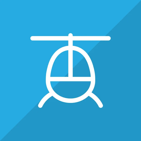 Helicóptero Icono plano — Vector de stock