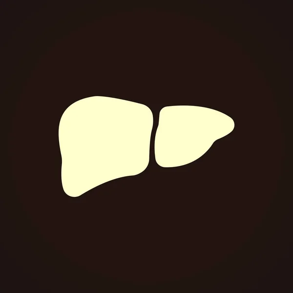 Logotipo del órgano hepático — Archivo Imágenes Vectoriales